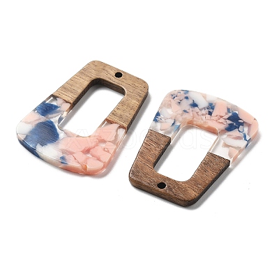 Resin and Walnut Pendants FIND-R051-02E-1