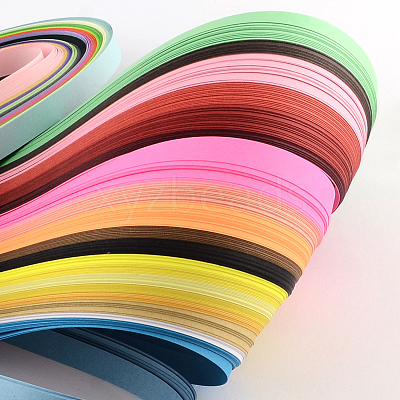 Rectangle 36 Colors Quilling Paper Strips DIY-R041-02-1