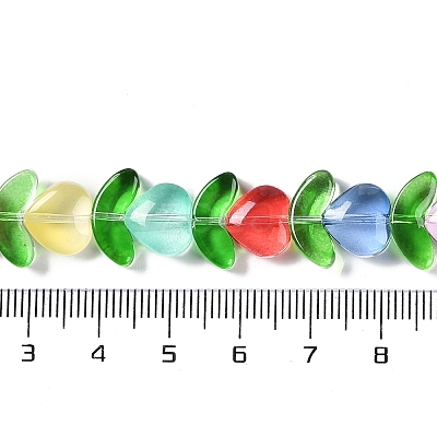 Transparent Glass Beads Strands GLAA-B021-04E-1