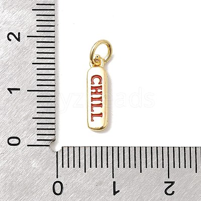 Brass Enamel Charms KK-P338-01G-D02-1
