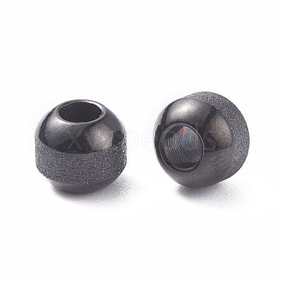 Textured 304 Stainless Steel Beads Ion Plating(IP) STAS-P306-01C-EB-1