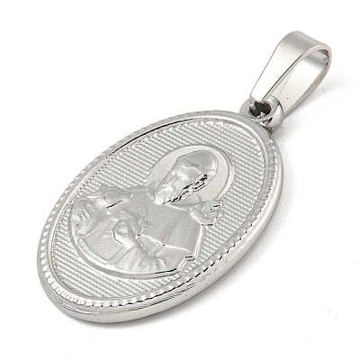Non-Tarnish 304 Stainless Steel Pendants STAS-B071-02A-10P-1