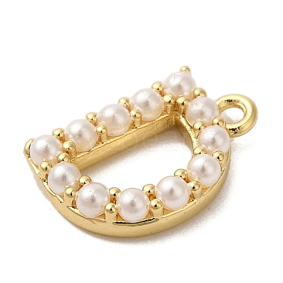Plastic Imitation Pearl Pendants KK-P230-17G-D-1