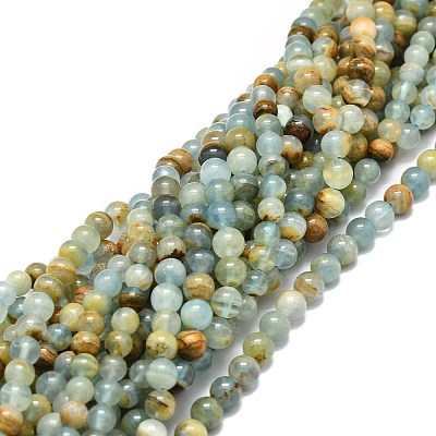 Natural Blue Calcite Beads Strands G-E576-09A-1