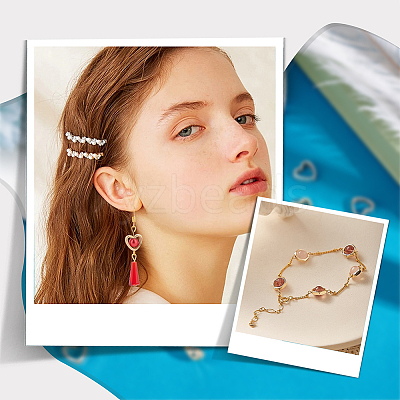 3 Bags 3 Colors CCB Plastic Bead Frames KY-AR0001-18-1