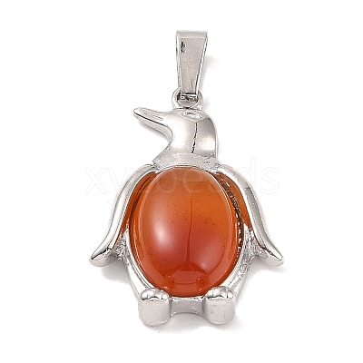Natural Carnelian Pendants G-A224-02P-07-1