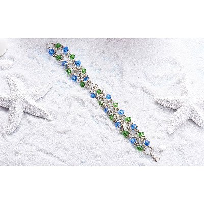 6 Colors Lobster Claw Clasps and 6 Colors Open Jump Rings Brass for Jewelry Making KK-PH0014-01-1