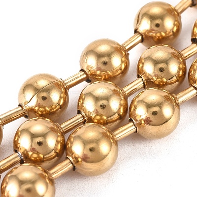 PVD Vacuum Plating 304 Stainless Steel Ball Chains CHS-F009-01J-G-1
