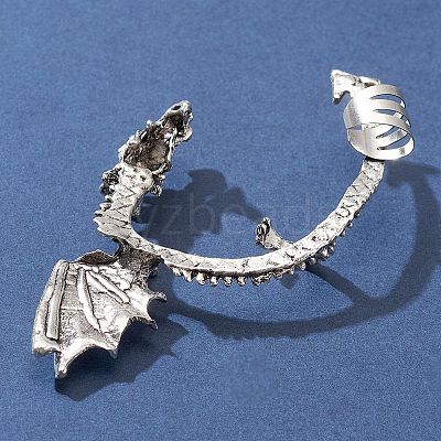 Alloy Dragon Cuff Earrings EJEW-FS0001-08-1