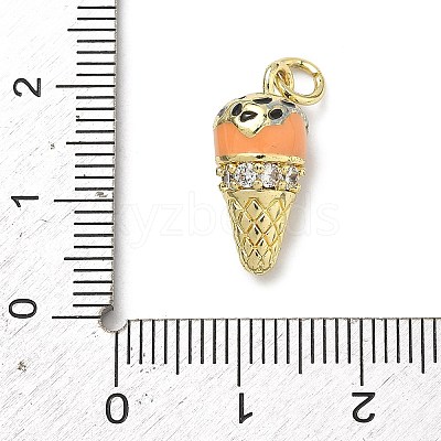 Brass Micro Pave Cubic Zirconia Pendants LS-KK-H255-03G-04-1
