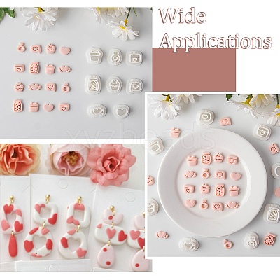 8 Pcs 8 Styles Polymer Clay Earring Cutters Kit ST-CJ0043-094-1