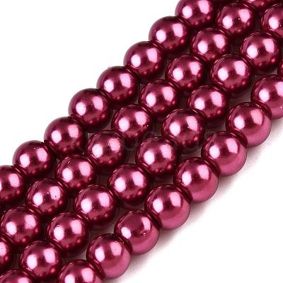Baking Paint Glass Pearl Bead Strands HY-Q003-3mm-14-1