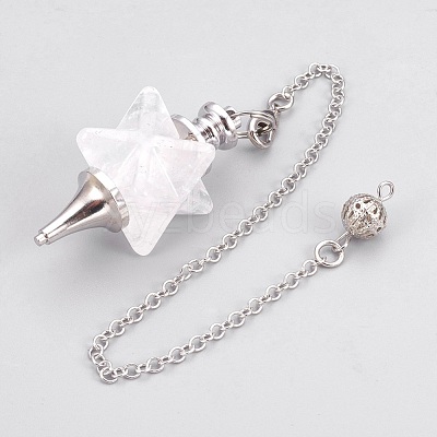 Natural Quartz Crystal Dowsing Pendulums KK-F756-08F-1