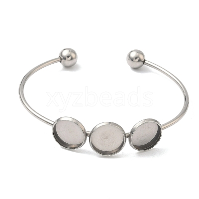 304 Stainless Steel Cuff Bangle Making STAS-B126-04P-1
