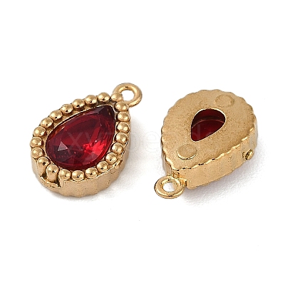 Ion Plating(IP) 304 Stainless Steel Micro Pave Cubic Zirconia Charms STAS-K256-20G-07-1