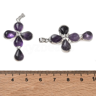 Natural Amethyst Pendants GG-CBA9F30-02P-13-1