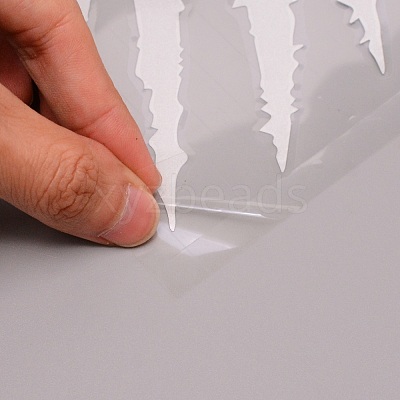 Waterproof PET Personality Ghost Claw Car Stickers DIY-WH0258-48B-1