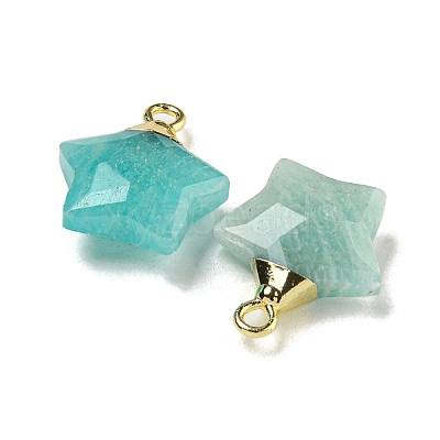 Natural Amazonite Pendants G-P540-01G-03-1