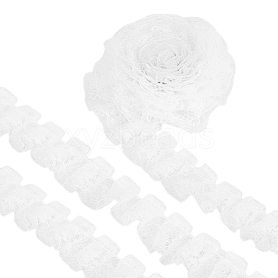 1Pc Double Layer Pleated Lace Ribbon OCOR-BC0007-97B-1