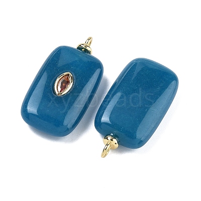 Dyed Natural White Jade  Pendants KK-C251-01G-01-1