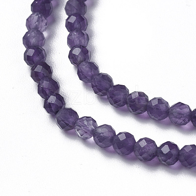 Natural Amethyst Beads Strands G-F596-13-4mm-1
