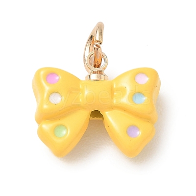 Alloy Enamel Pendants AL-CBA68FA-02G-1