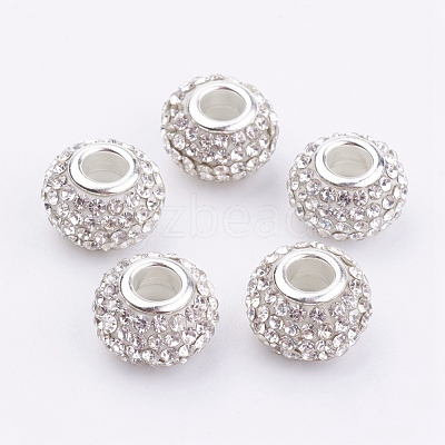 Grade A Rhinestone European Beads CPDL-H001-7-1