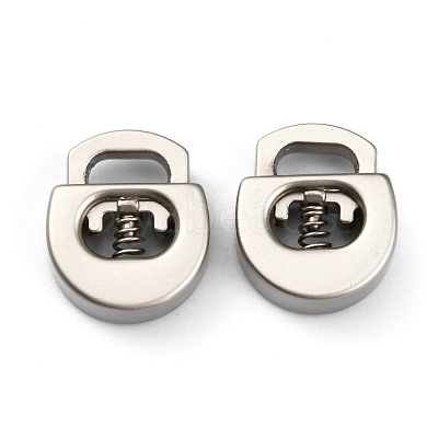 Alloy Spring Cord Locks FIND-WH0110-063MP-1