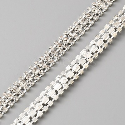 3 Yards Glass Rhinestone Trimming DIY-WH0671-320B-1