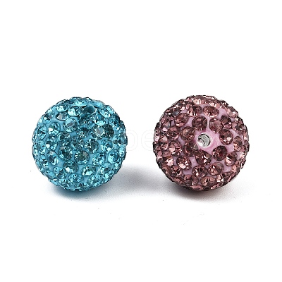 Pave Disco Ball Beads RB-Q195-14mm-M-1