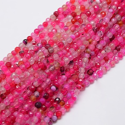 Natural Agate Round Beads Strand G-L084-4mm-10-1