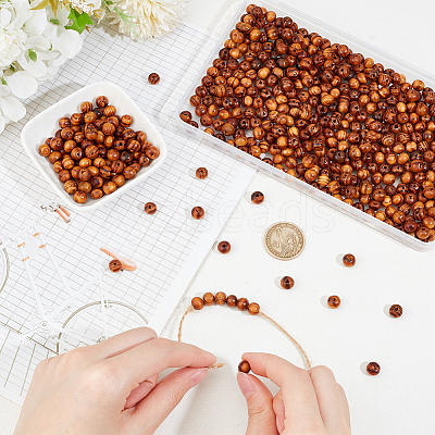 Natural Wood Beads WOOD-OC0003-73A-1