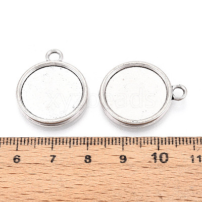 Tibetan Style Alloy Pendants Cabochon Settings PALLOY-N178-12AS-D-1