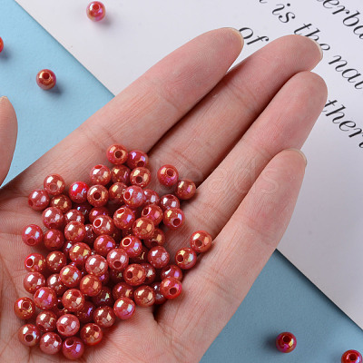 Opaque Acrylic Beads MACR-S370-D6mm-A14-1