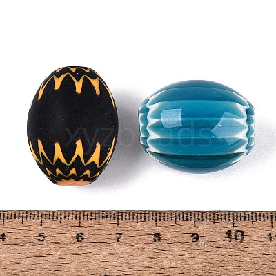Handmade Millefiori Glass Barrel Beads LA-N002-24-1