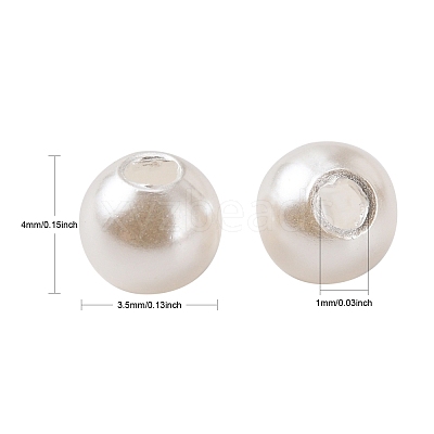 Imitation Pearl Acrylic Beads PL607-1-1