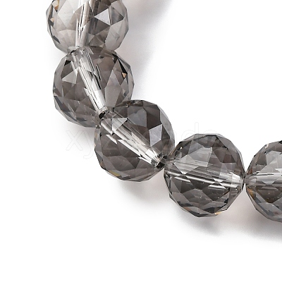 Transparent Electroplate Glass Beads Strands X-EGLA-N002-34D-F02-1