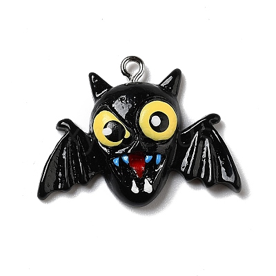 Halloween Opaque Resin Pendants LS-RESI-D055-107P-1