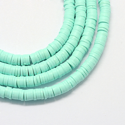 Handmade Polymer Clay Beads X-CLAY-R067-3.0mm-20-1