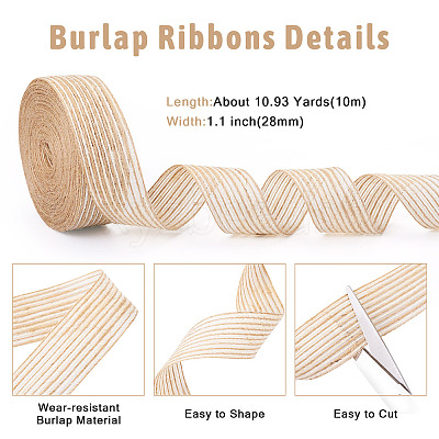 Burlap Ribbon OCOR-TAC0023-09A-1