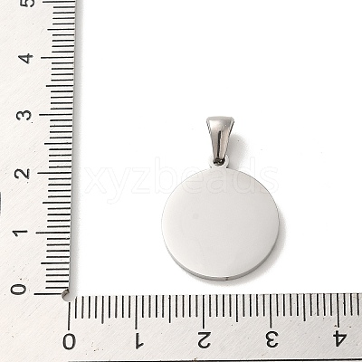 304 Stainless Steel Pendants STAS-I204-M-P-1
