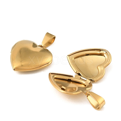316 Stainless Steel Locket Pendants STAS-K321-12A-G-1