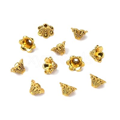 Alloy Bead Cap FIND-WH0042-27AG-1