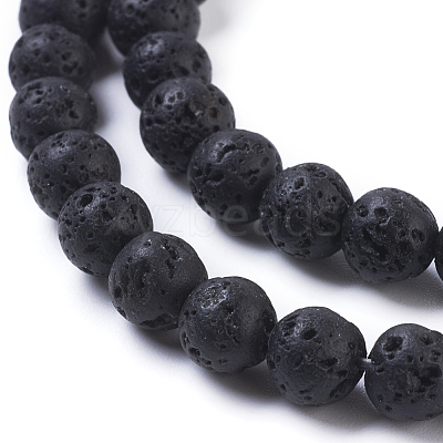 Natural Lava Rock Beads Strands X-g434-8-1