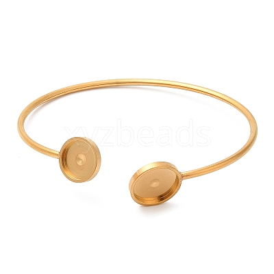 Ion Plating(IP) 304 Stainless Steel Bangle Makings STAS-R123-01G-1