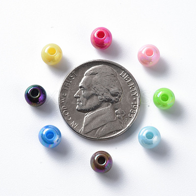 Opaque Acrylic Beads MACR-S370-D6mm-M2-1