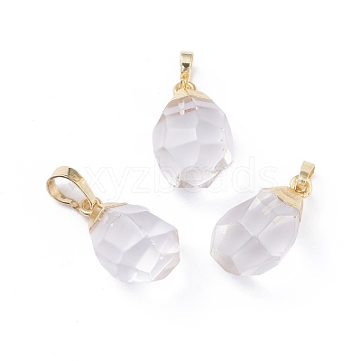 Natural Quartz Crystal Pendants G-G845-07G-06-1