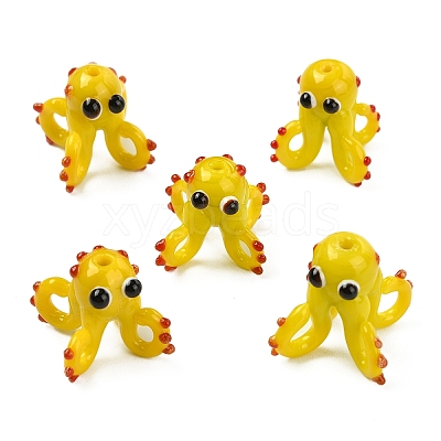 5Pcs Handmade Lampwork Beads LAMP-YW0001-49-1