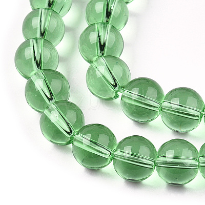 Transparent Glass Beads Strands GLAA-T032-T8mm-17-1