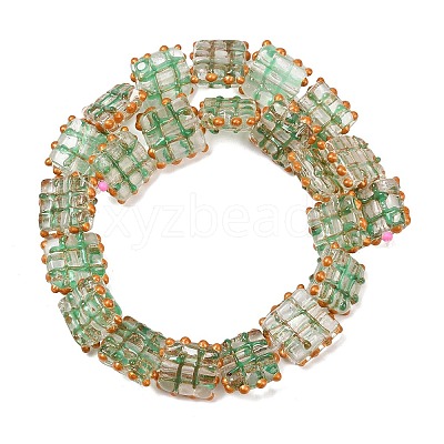 Handmade Gold Sand Lampwork Beads LAMP-L082-01D-1